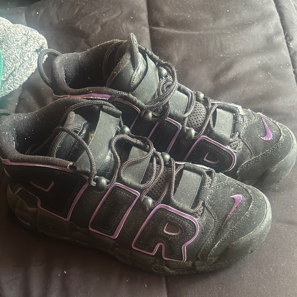 Nike Black and Purple Air Sneakers
